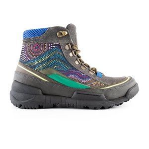 Inkkas colorful hiking boots "Brisbane Trekk" US Women 9 / Men 7 playful design